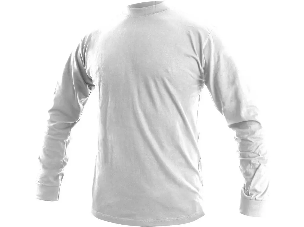 Fotografie Pánské tričko s dlouhým rukávem PETR - Bílá | M Canis A27:P70068